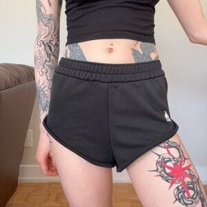 adidas Black Women's Athletic Dolphin Shorts